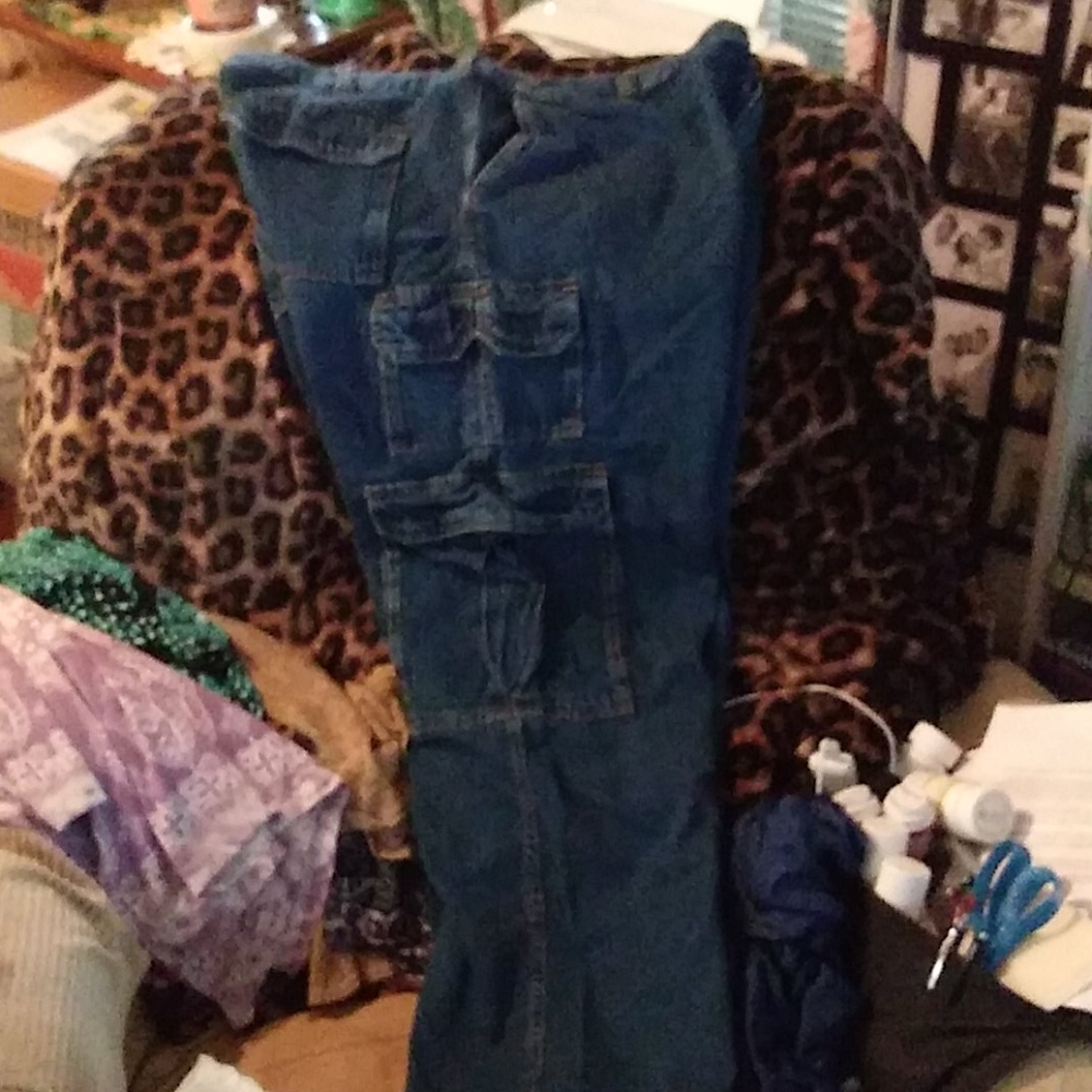 46x38 Big Tall Cargo Jeans (B12)